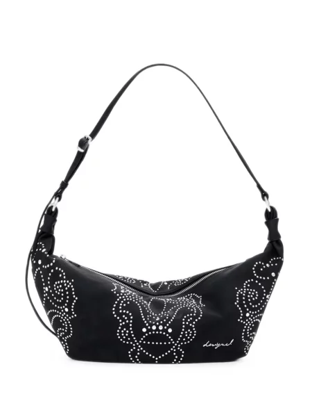 Geantă shopper Desigual cu buline negru