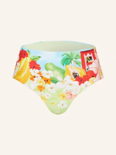 Seafolly Dół Od Bikini Z Wysokim Stanem Cuba blau czerwony