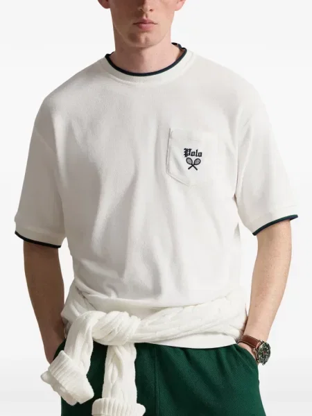 Mănuși Polo Ralph Lauren din piele de căprioară cu șireturi cu vârf închis albastru