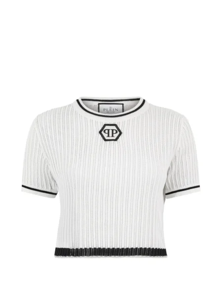 Tricou Philipp Plein cu autograf alb