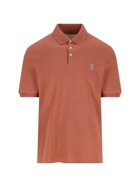 Tričko Brunello Cucinelli hnědé