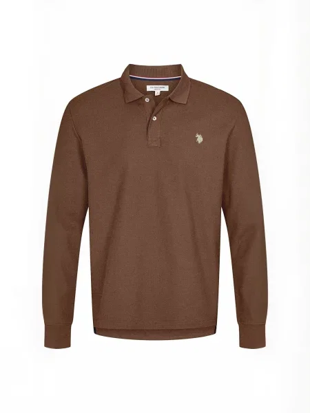 U.S. POLO ASSN. Cămașă UMBrett castaniu