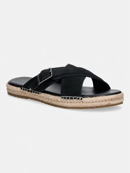TOMMY HILFIGER Saboți negru