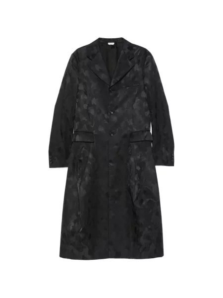 Jacquard kaput Comme Des Garçons Homme Plus s camo uzorkom crna