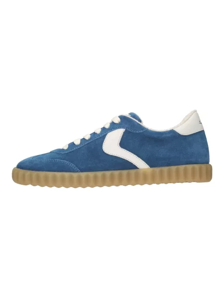 Sneakersy Voile Blanche skórzane niebieskie