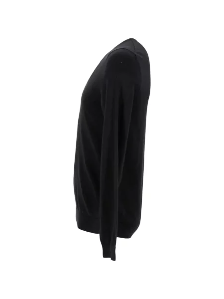 Pulover Boss tricotate cu decolteu rotund negru