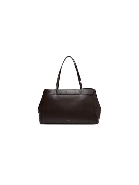 Cvaknutí shopper kabelka Calvin Klein hnědá