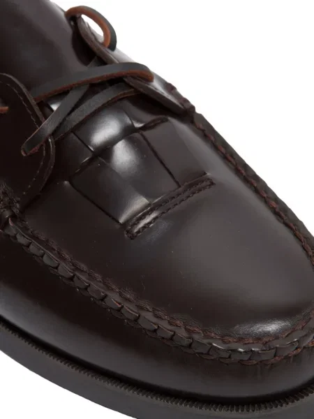 Fűzős csipkés loafer Hereu barna