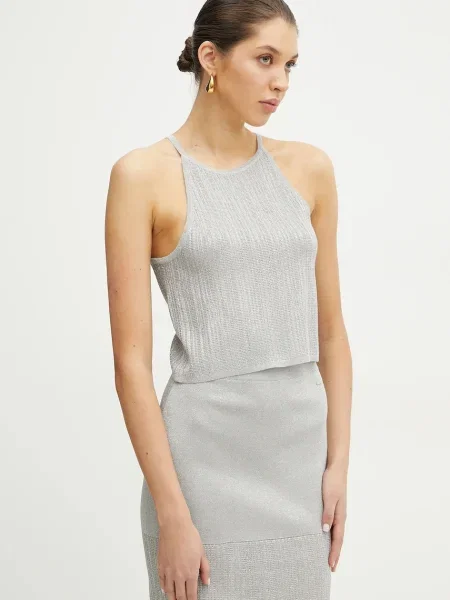 Cropp bluză Armani Exchange argintiu