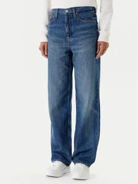 Tommy Jeans Jeansy Layla Tmavomodrá Straight Fit