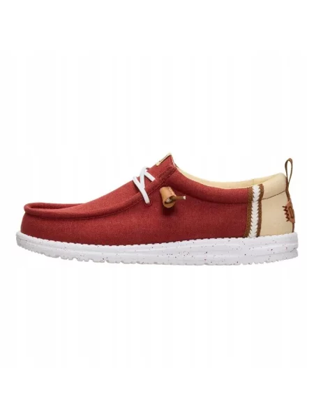 HeyDude Mokasyny Wally Summer Linen beżowe