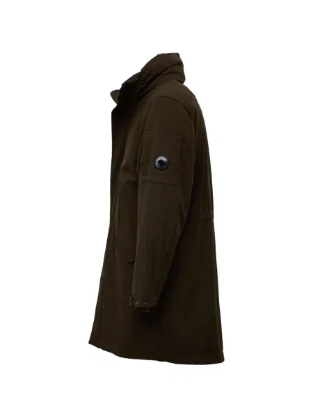 Geacă parka C.p. Company cu glugă verde