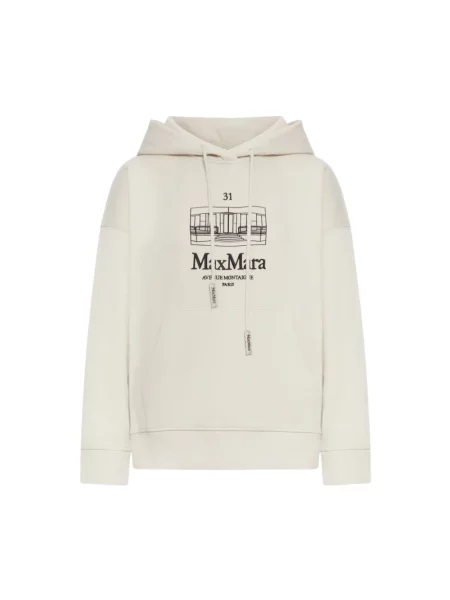 Bluza Max Mara z dżerseju beżowa