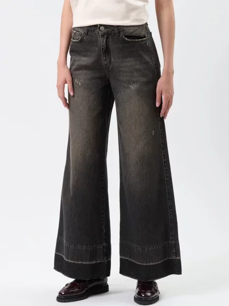 Широкі джинси Just Before сірий