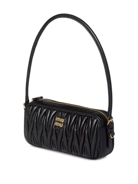 Geanta de piele Miu Miu din piele negru