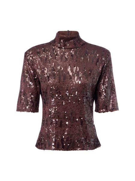 BRUUNS BAZAAR bluzka z cekinami Kobiety lila 34