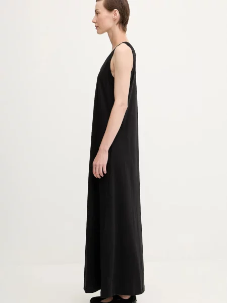 Φόρεμα Pangaia Midweight Long Dress μαύρο