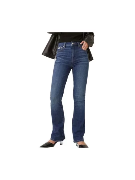 Skinny jeansy skinny Calvin Klein Jeans niebieskie