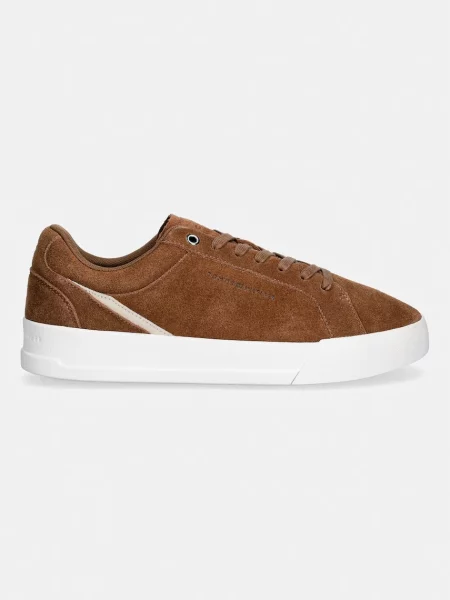 Tommy Hilfiger Superge Th Court Premium Suede rjava