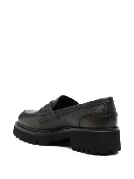 Δερμάτινα loafers Guglielmo Rotta chunky μαύρο