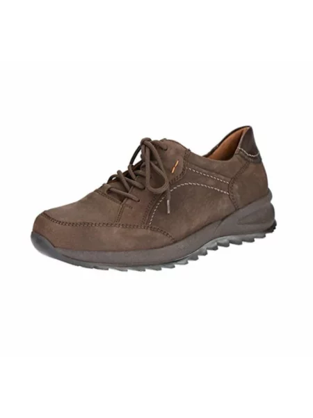 Sneakersy Waldläufer skórzane brązowe