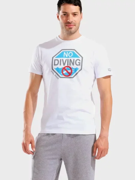 Футболка Arena з принтом біла