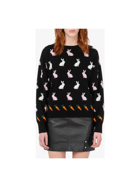 Sweter Love Moschino czarny