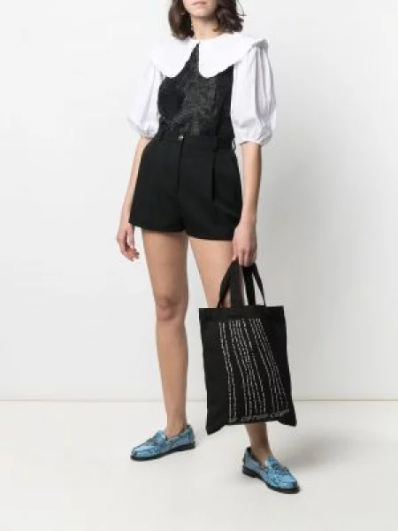 Geantă shopper 10 Corso Como cu imagine negru