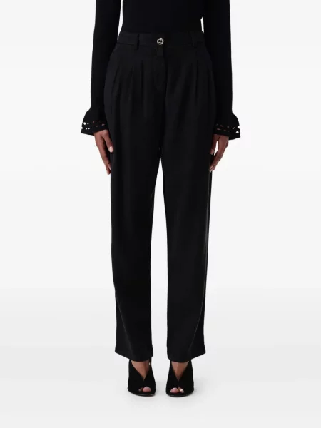 Pantaloni Twinset plisate negru