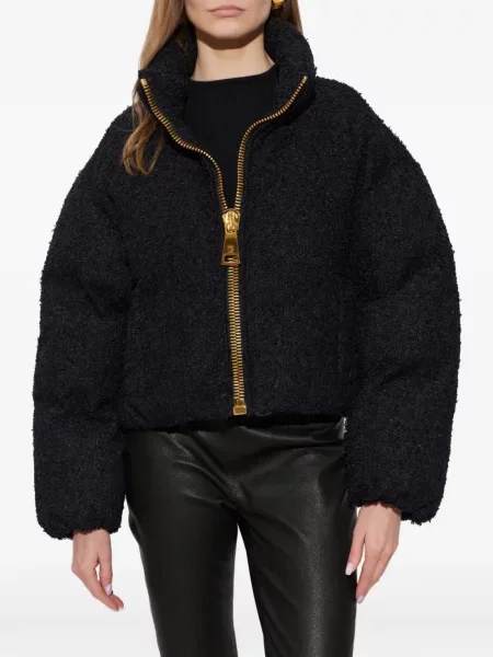 Bouclé geacă Balmain negru