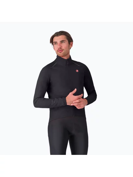 Geacă de ciclism pentru bărbați Castelli Emergency 3 Rain Jacket light black negru