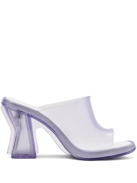 Papuci tip mules Marc Jacobs transparente violet