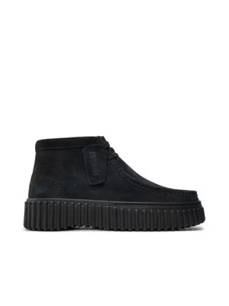 Clarks Polokozačky Torhill Moss černá