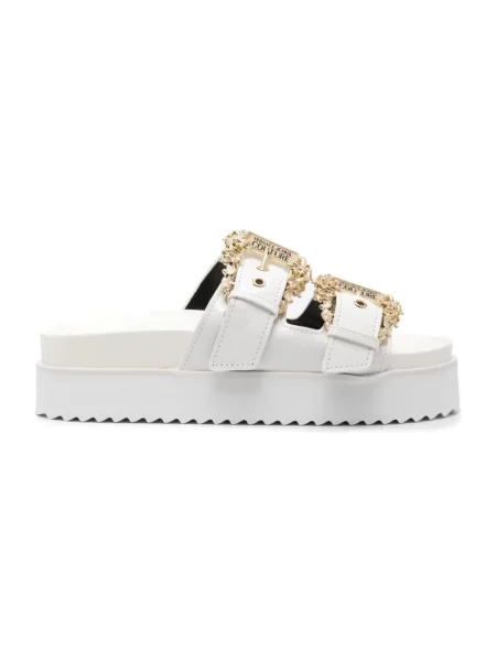 Klapki Versace Jeans Couture białe