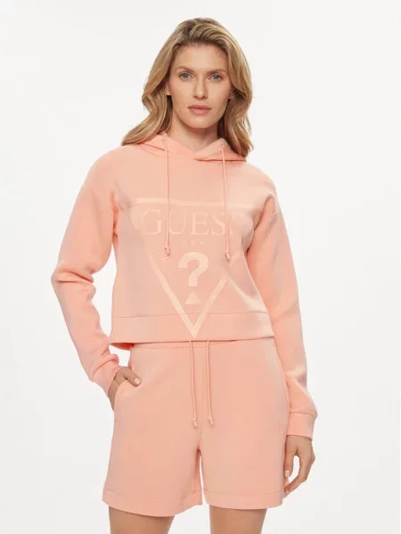 Guess Mikina New Alisa Regular Fit oranžová