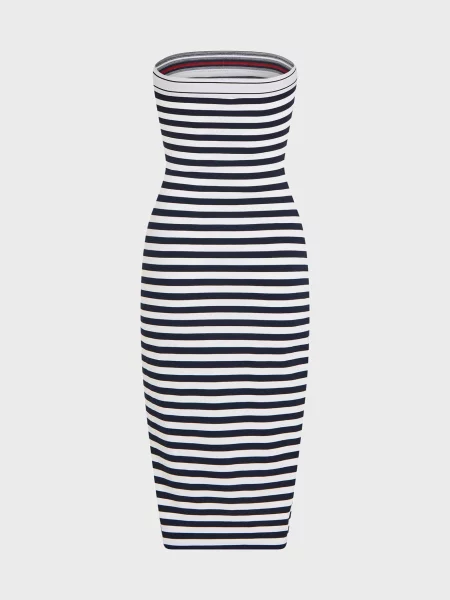 Смугаста джинсова сукня Tommy Jeans