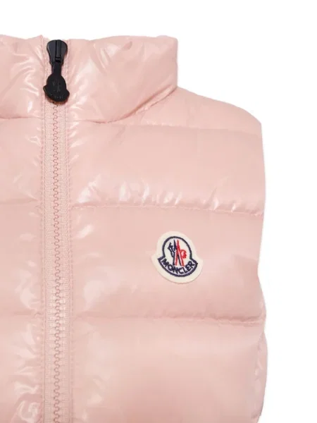 Πουπουλένιο γιλέκο Moncler Enfant ροζ