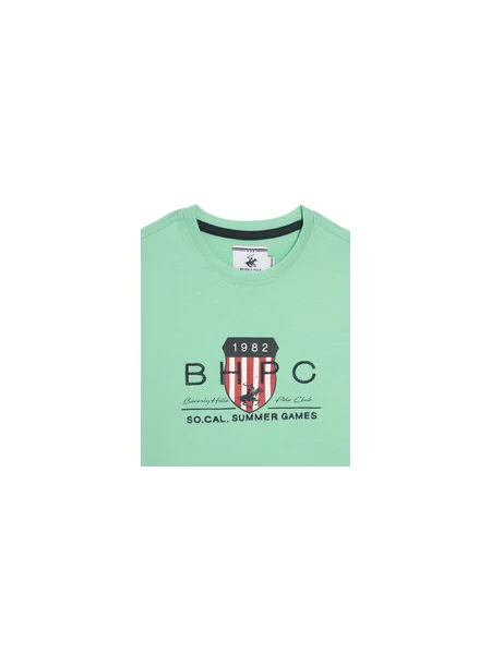 Beverly Hills Polo Club T-shirt Regular Fit zelena