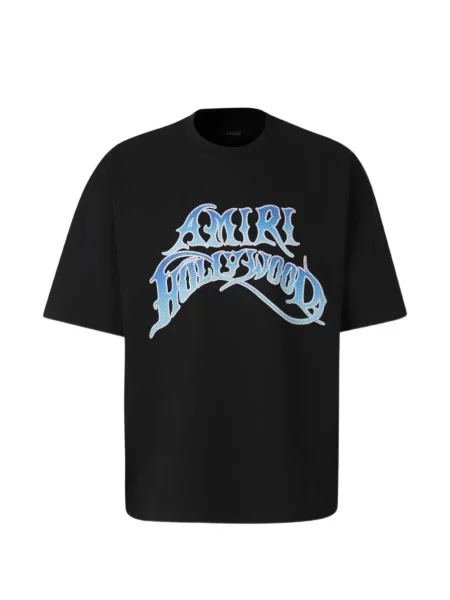 Tricou Amiri cu imagine negru