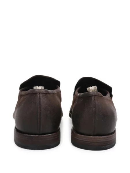 Chiloți Officine Creative din piele de căprioară slip-on maro