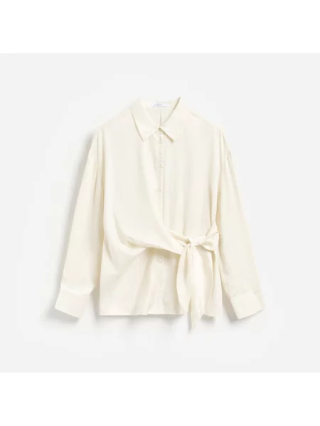 Reserved Megkötős ing krémszínű