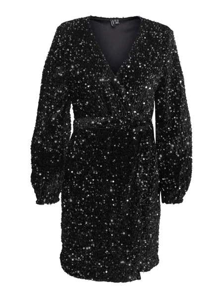 VERO MODA Rochie BELLA' negru