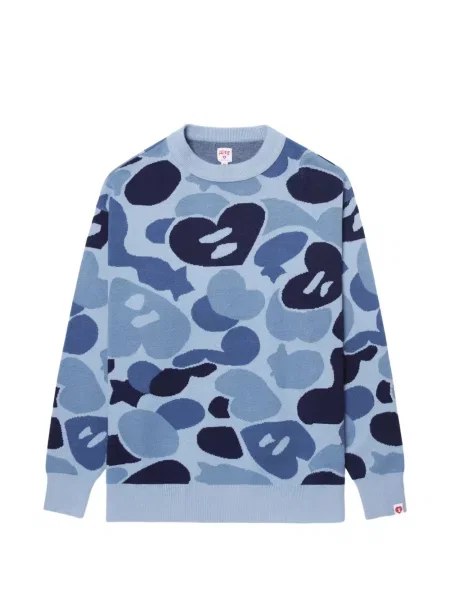 Sweter Apee™ By *a Bathing Ape® w kamuflażu niebieski