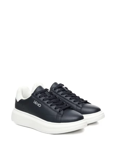 Sneakers Liu Jo με κορδόνια με πλατφόρμα με δαντέλα μπλε