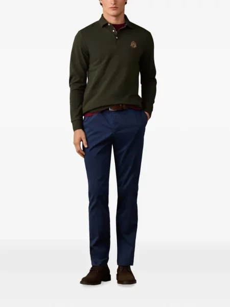 Lung tricou polo Hackett London verde