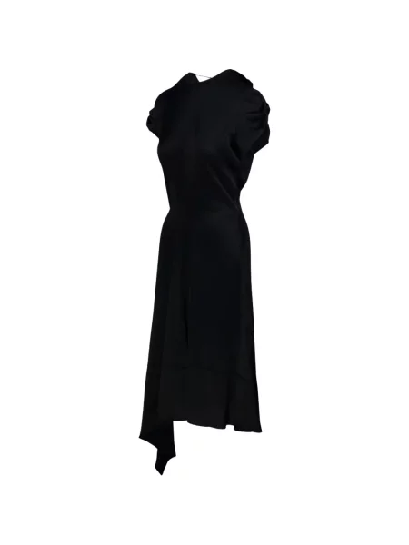 Rochie Victoria Beckham asimetrică negru