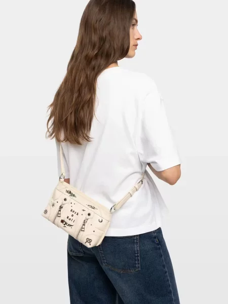 Шкіряна сумка Zadig&voltaire біла