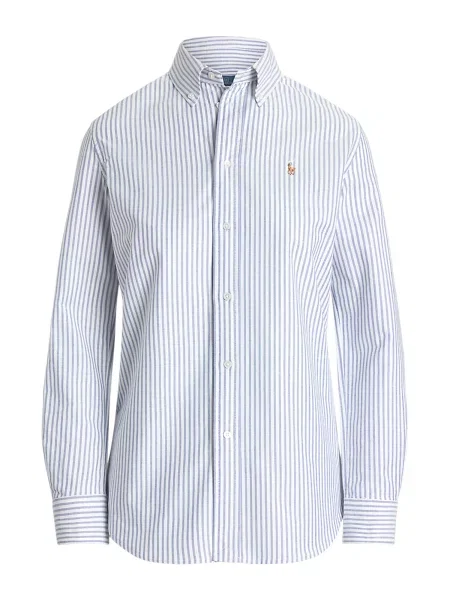 Polo Ralph Lauren Μπλούζα γαλάζιο / κονιάκ λευκό