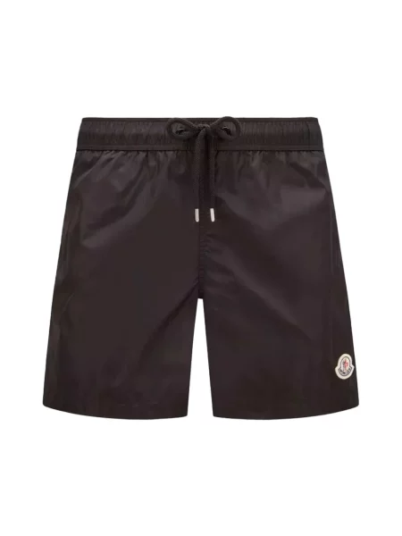 Kąpielówki Moncler z logo czarne