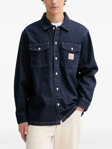 Pantaloni scurți Levi's® cu autograf cu cordon cu decolteu rotund verde